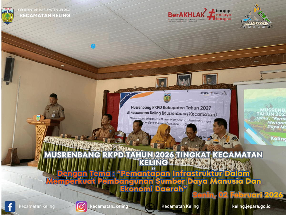 Kecamatan Keling Matangkan Strategi 2027: Infrastruktur Mantap, SDM dan Ekonomi Menguat