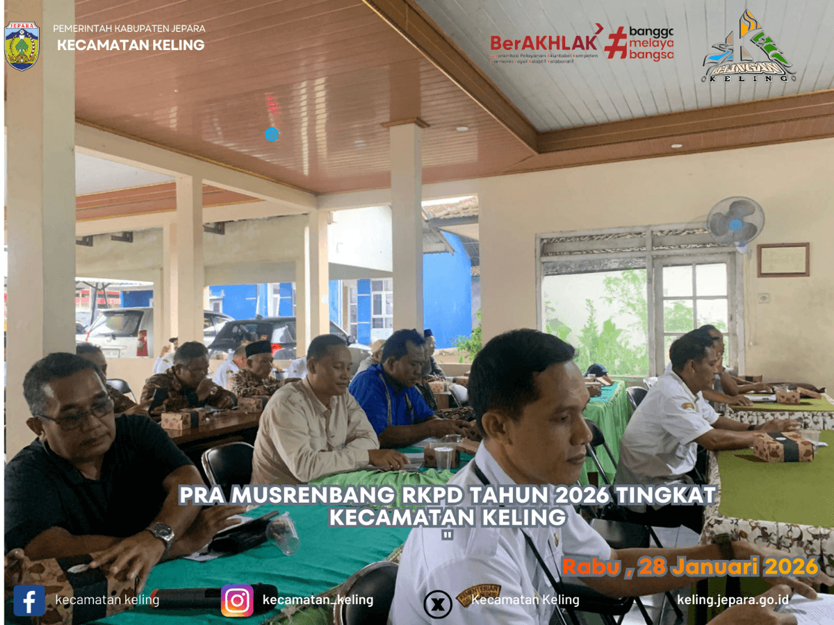 Perkuat Sinergi, Pemerintah Kecamatan Keling Gelar Pra-Musrenbang 2027 di Pendopo Kecamatan